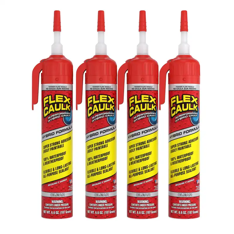 FLEX SEAL CFSCLRR675 Flex Caulk Hybrid Clear Net wt. 6.5 oz Pressurized Can