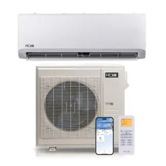 ACIQ ACIQ-24Z-HP230C 24,000 BTU ACiQ 18.7 SEER2 Single Zone Wall Mount Mini Split Heat Pump System - R454B
