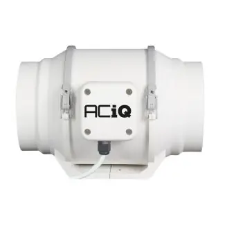 ACIQ AIMF150 6 Inch Mixed Flow Inline Duct Fan - White
