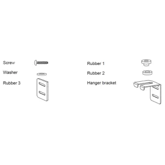 ACIQ RIS HANGERS RIS Hanger Kit POWER (SIZE / QUANTITY / PACK / ANGLE) REPLACEMENT MPN