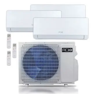 ACIQ ACIQ-24Z-E-M3 24000 BTU ACIQ Essentials 23.0 SEER2 Tri Zone Wall Mount Mini Split Heat Pump System