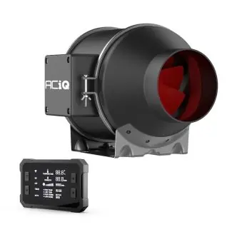 ACIQ AIMF150A 6 Inch Mixed Flow Inline Duct Fan with Temp & Humidity Control