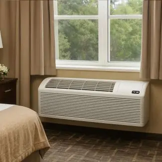 ACIQ ACIQ-09PTC-B 9000 BTU PTAC Heat Pump Air Conditioner Unit with 3.5KW Electric Heater