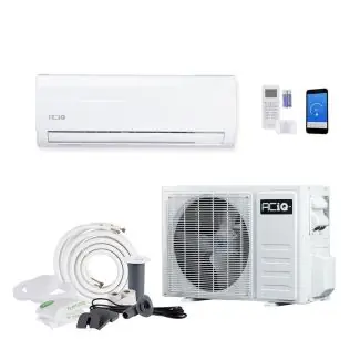 ACIQ ACIQ-KE12Z-HP115B 12,000 BTU ACIQ Essentials 17 SEER2 Single Zone Wall Mount Mini Split Heat Pump System - R32