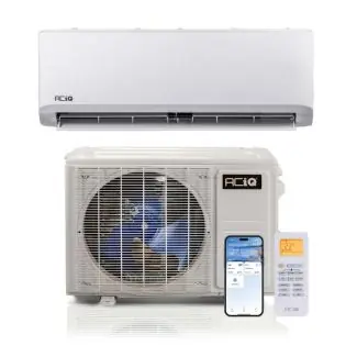 ACIQ ACIQ-09Z-HP115C 9,000 BTU ACiQ 21.5 SEER2 Single Zone Wall Mount Mini Split Heat Pump System - R454B