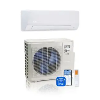 ACIQ ACIQ-24ZPL-HP230C 24,000 BTU ACiQ Extreme 21 SEER2 Single Zone Wall Mount Mini Split Heat Pump System - R454B