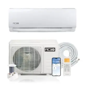 ACIQ ACIQ-KE12Z-HP230B 12,000 BTU ACIQ Essentials Single Zone Wall Mount Mini Split Heat Pump System - R32