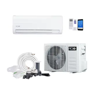 ACIQ ACIQ-KE36Z-HP230B 36,000 BTU ACIQ Essentials 17 SEER2 Single Zone Wall Mount Mini Split Heat Pump System - R32