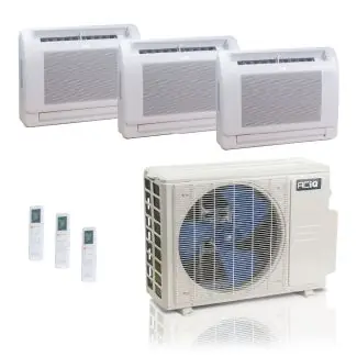 ACIQ ES-36Z-M5C 36,000 BTU ACiQ Standard 24 SEER2 3 Zone Floor Mount Mini Split Heat Pump System - R454B
