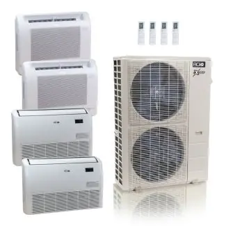 ACIQ ACIQ-48Z-HH-M6C 48,000 BTU ACiQ Extreme Multi-Zone Mini Split Heat Pump System - R454B