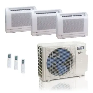 ACIQ ACIQ-27Z-HH-M4C 27,000 BTU ACiQ Extreme 23 SEER2 3 Zone Floor Mount Mini Split Heat Pump System - R454B