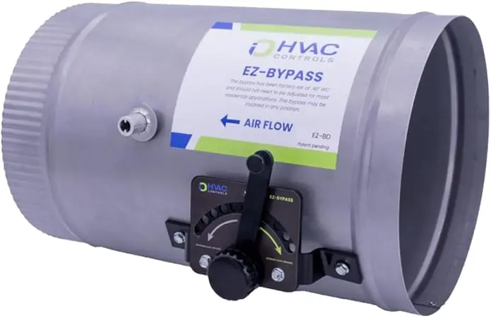 Io Hvac Controls EZ-BD-14 Ez-Bd 14 inches Adjustable Pressure Relief Damper EZ-BD-SPRING