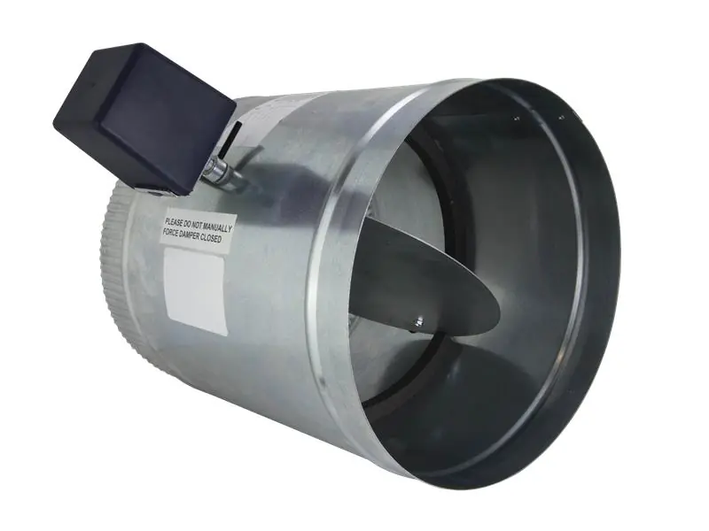 Io Hvac Controls D-20-PO 20 inches Round Two-Position Zone Damper - Powered Open