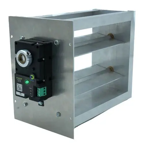 Io Hvac Controls LD-2422 Rectangular 2 Position Zone Damper 24 inches x 22 inches