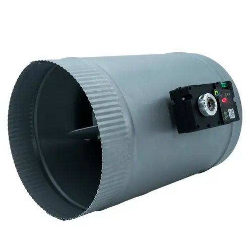 Io Hvac Controls LD-09 9 inches Round 2 Position Zone Damper - 3 Wire Actuator w/ Led
