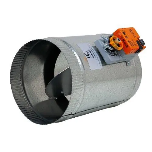 Io Hvac Controls RM-05 Rheem 5 Round Zone Damper, 35 second Belimo actuator (3-wire)