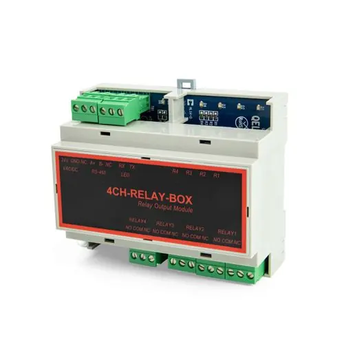 Io Hvac Controls BO-BOX-0 4 Channel Relay Output Module For Q-Controller BO-BOX-0