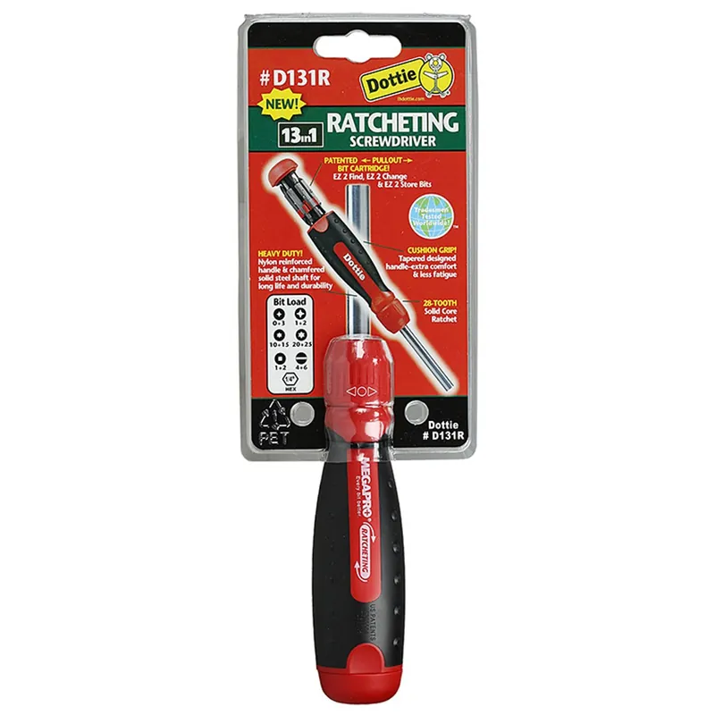 Lh Dottie D131R Ratcheting Screwdriver 1/4 in.