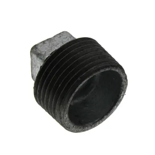 Everflow GMPL0340 Square Head Plug Galvanized Malleable 3/4 inches
