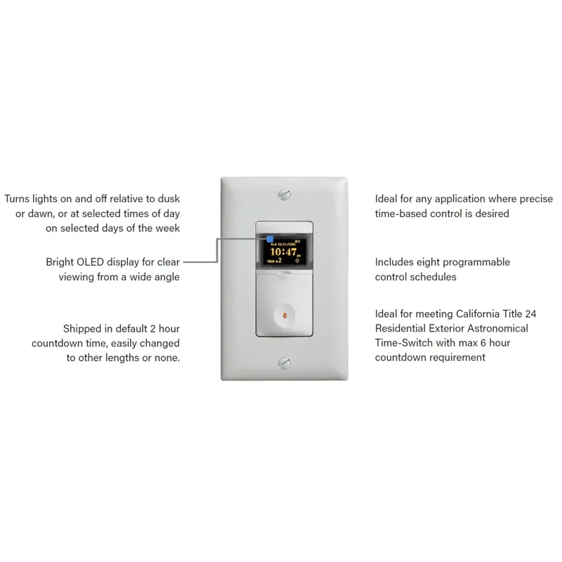 Legrand-Wattstopper RT-200-W Watt Rt-200-W 24/7 800W Time Sw