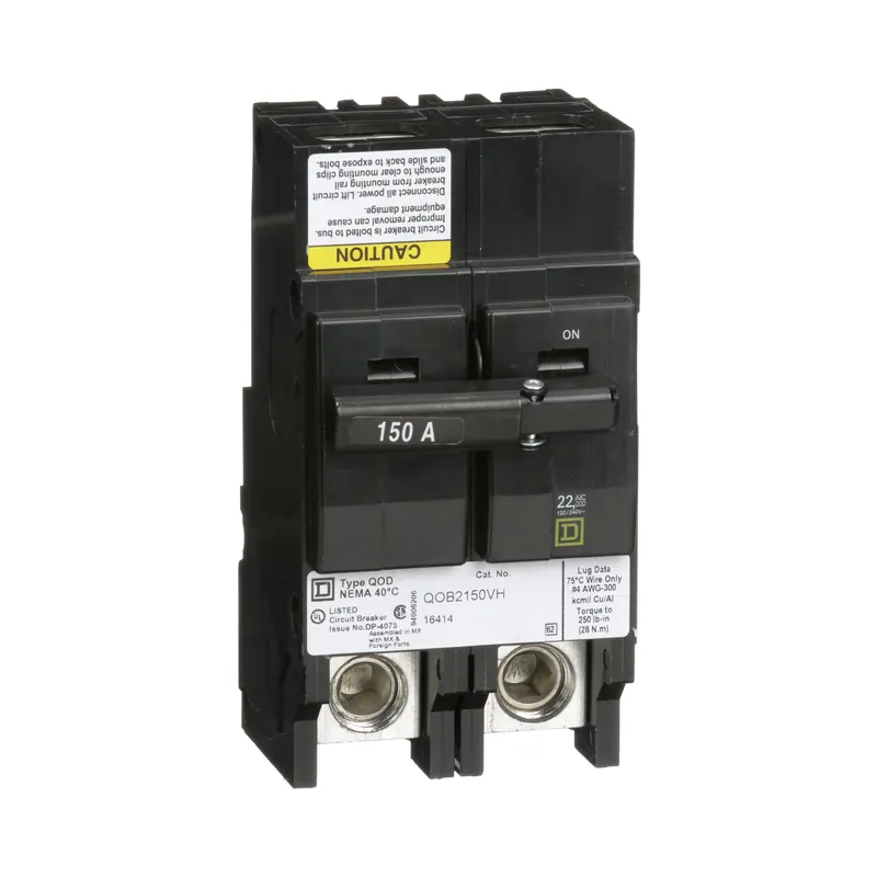 Square D QOB2150VH Miniature Circuit Breaker 150 Amp