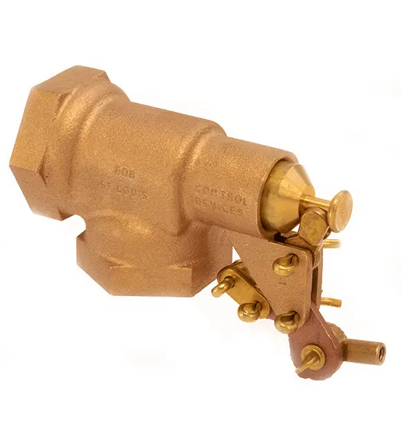 Control Devices R600-1-1/2 R600 Series Bob Red Brass Float Valve 1-1/2 inches NPT