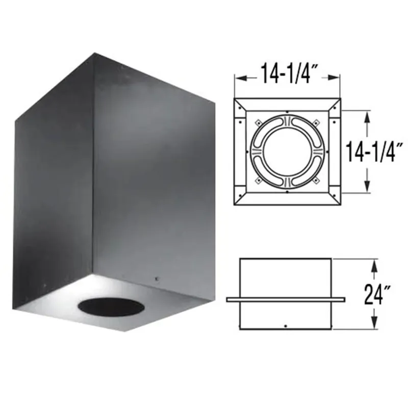 Duravent 6DP-CS24 DuraPlus Square Ceiling Support Box 24in. Height