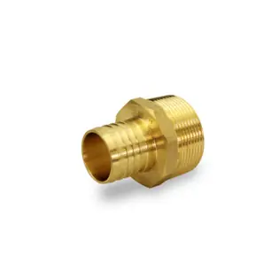 Everflow 80459599003 EPMA3412-NL PEX X MIP Brass Adapter 3/4 inches x 1/2 inches