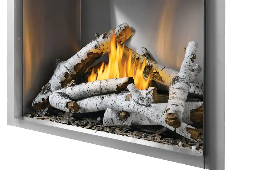 Napoleon Hearth BLKRS42 Birch High Definition Log Kit for Riverside 42 Outdoor Gas Fireplace