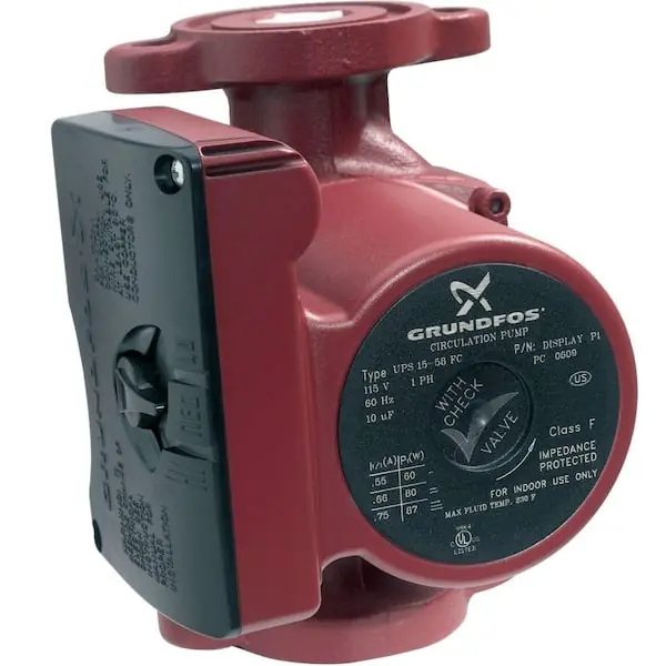 Carrier UPS15-58FC Grundfos UPS15-58FC 1/25 HP 115-Volt 3-Speed Circulator Pump