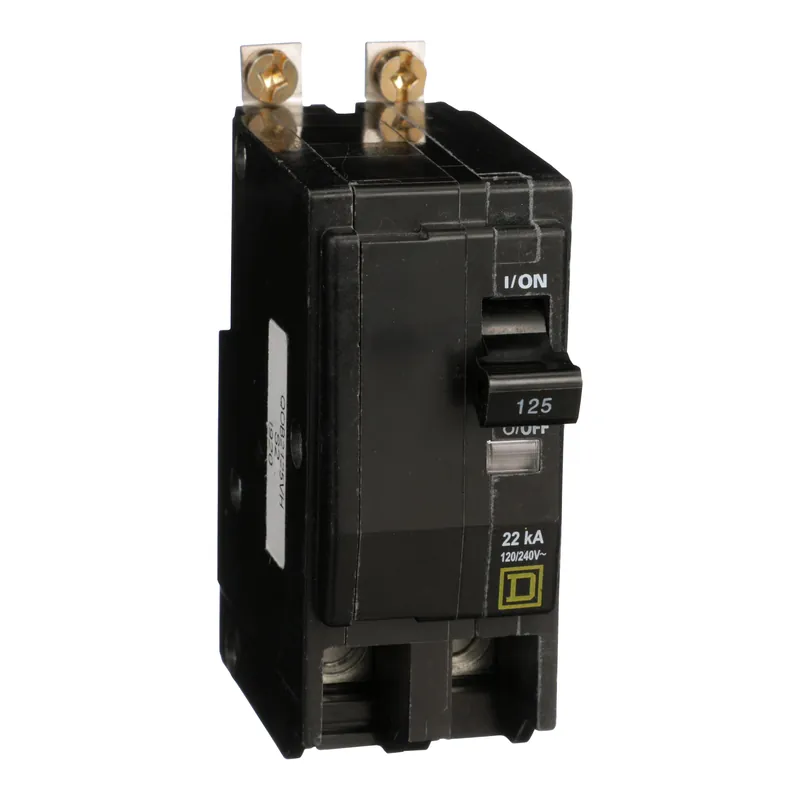 Square D QOB2125VH 2-Pole 125 Amp Miniature Circuit Breaker