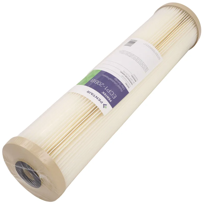 Pentair 255493-43 Ecp1-20bb, Big Blue Pleated Cellulose Polyester Sediment Filter Cartridge (1 Micron)