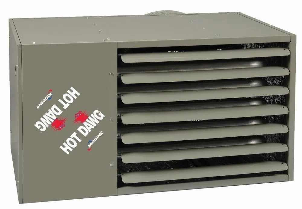 Modine HD100AS0121FBAN Hot Dawg LP Gas Power Vented Unit Heater 100000 BTU