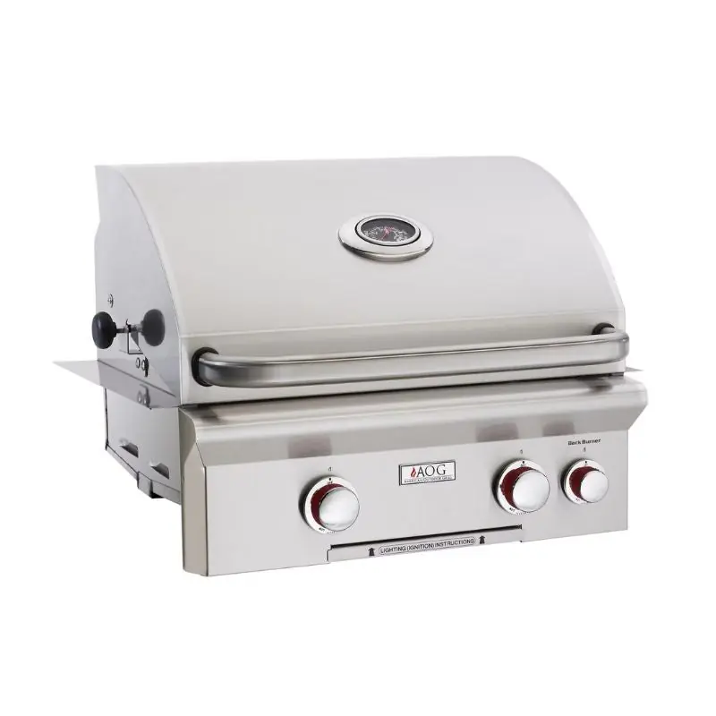 American Outdoor Grill 24NBT T-Series Natural Gas 24W Inch Built-In with Backburner Piezo Ignition