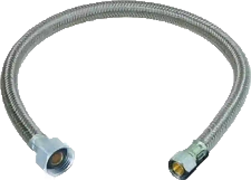 Flow Master SS9LC Stainless Steel Braided Supply 3/8 inches Compression X 1/2 inches FPT X 9 inches