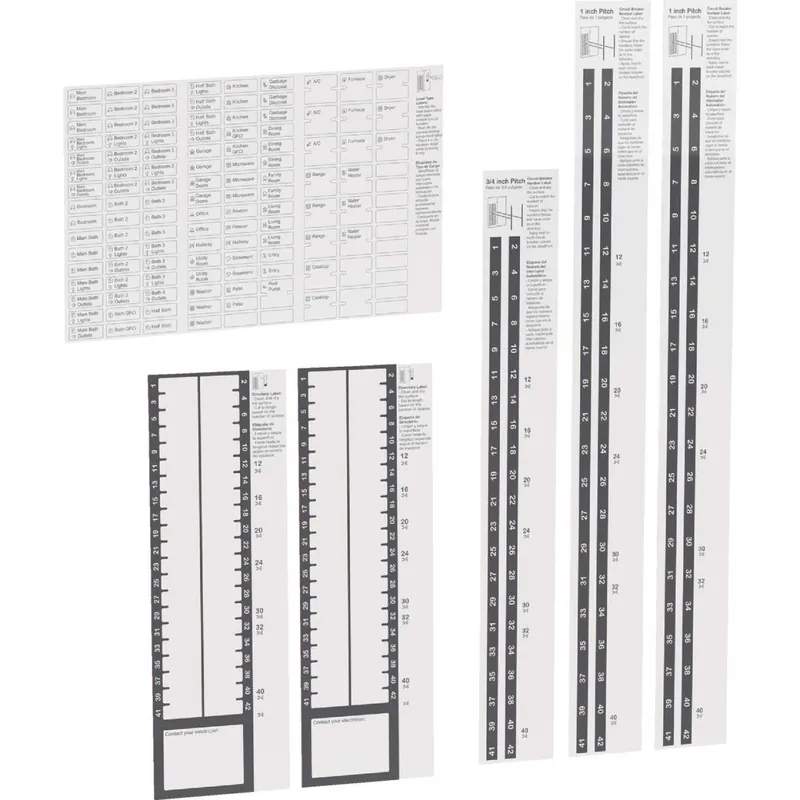 Square D UCD42CP Load Center Label Kit