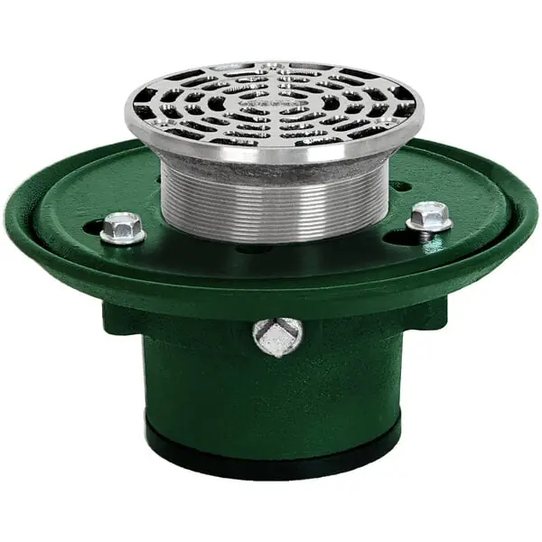 Josam 30004-Z-5A Floor Drain with Nikaloy Strainer 5 inches Round