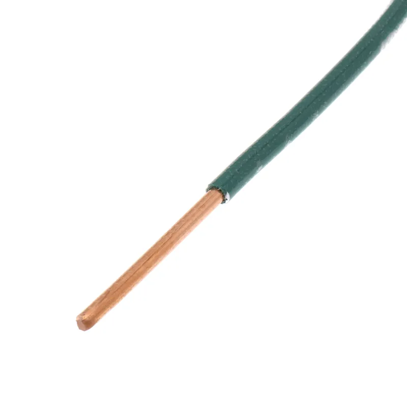 Steel City GSC-12 6 inches #12 AWG Insulated Solid Wire with 10-32 x 3/8 inches Grounding Screw