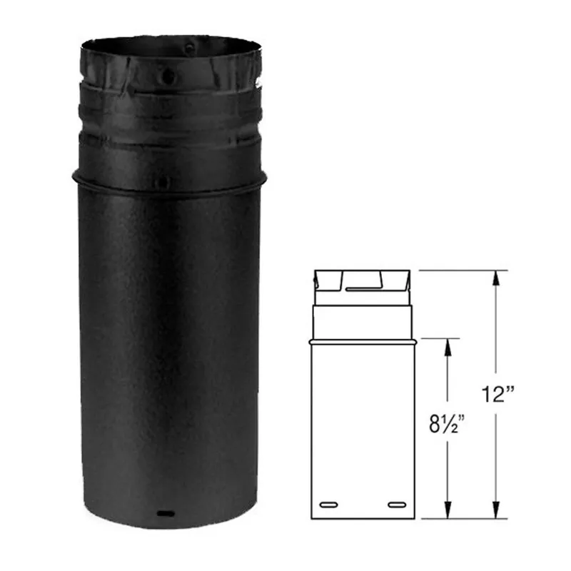 Duravent 4PVP-12AB PelletVent Pro chimney pipe 12 inches adjustable straight pipe