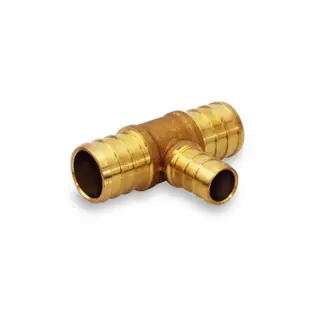 Everflow 80459598984 PEX Brass Reducing Tee 1 inches X 3/4 inches X 3/4 inches