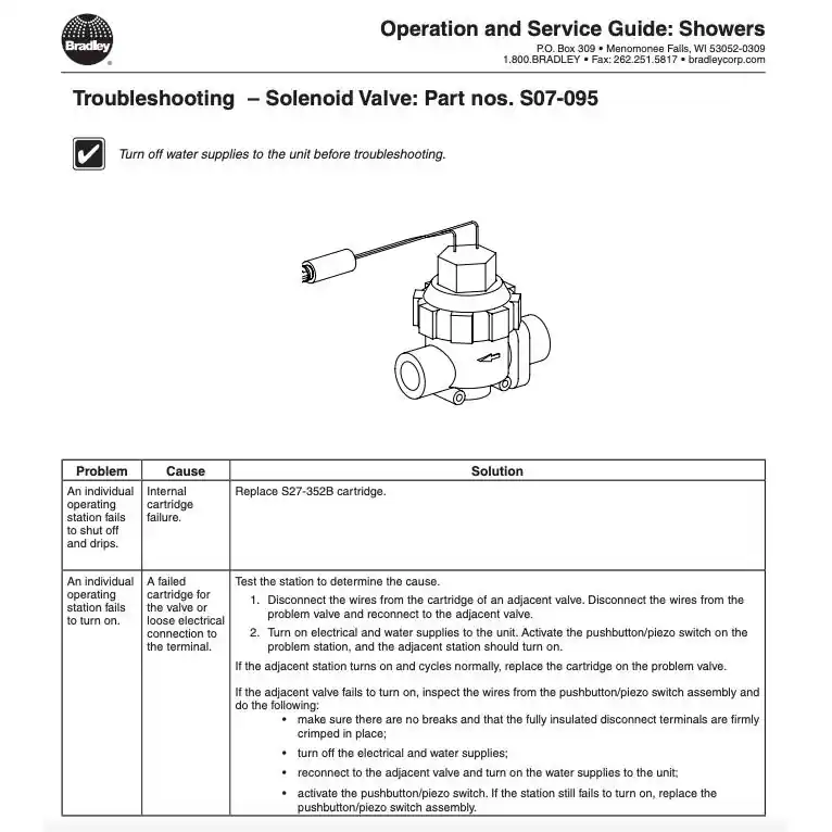 Bradley S07-095 Solenoid