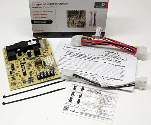 Emerson Climate Technologies 50M56U-801 Lennox Furnace Control Kit for Single Stage Applications, 2 or 3-Speed Psc Blower Motor with 120V