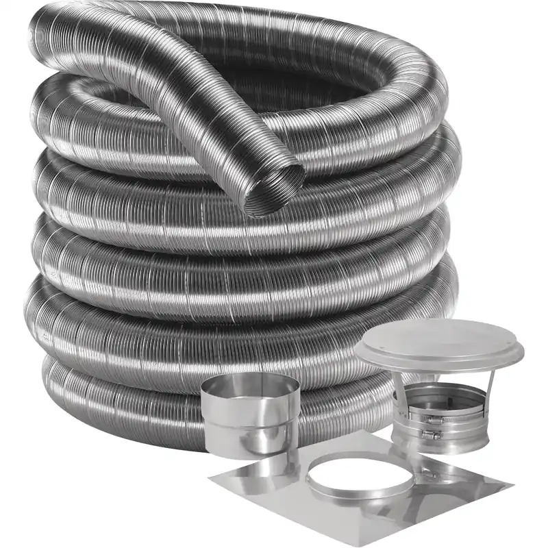 Duravent 6DF304-20K DuraFlex Light Liner Kit 6 inches Diameter, 20 feet Length
