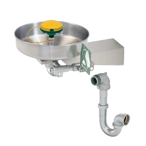 Haws 7360BTWC Barrier-Free Wall Mounted Axion MSR Eye/Face Wash Head Tailpiece,Trap