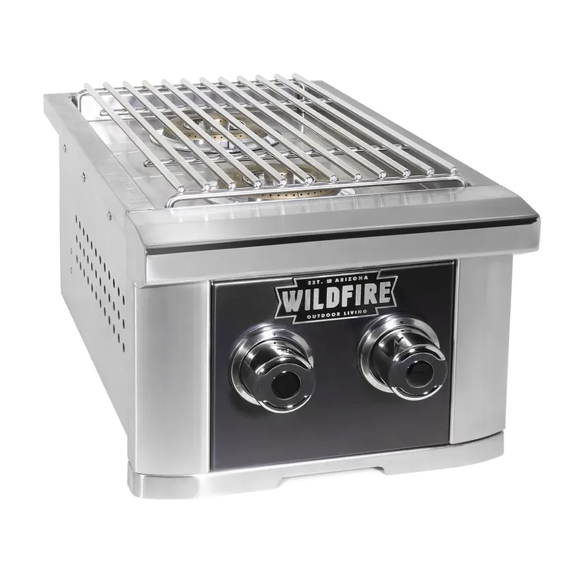 Wildfire Outdoor Living WFDBLSBRN-BSS-NG Ranch Pro 14-in Double Side Burner 30000 BTU