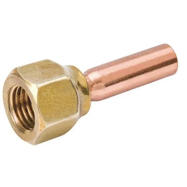 Mueller Refrigeration A-15725 US5-44 Flare X Solder Adapter 1/4X1/4 Flare