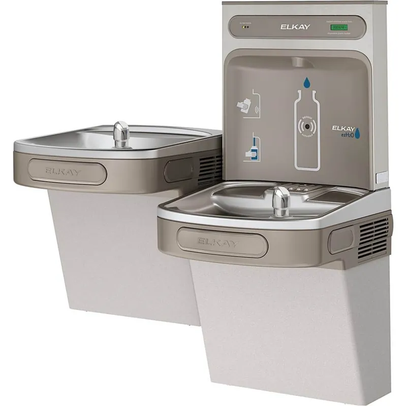Elkay LZSTLR8WSVRLK ezH2O Bottle Filling Station with Versatile Bi-Level ADA Cooler Filtered 115V/60Hz