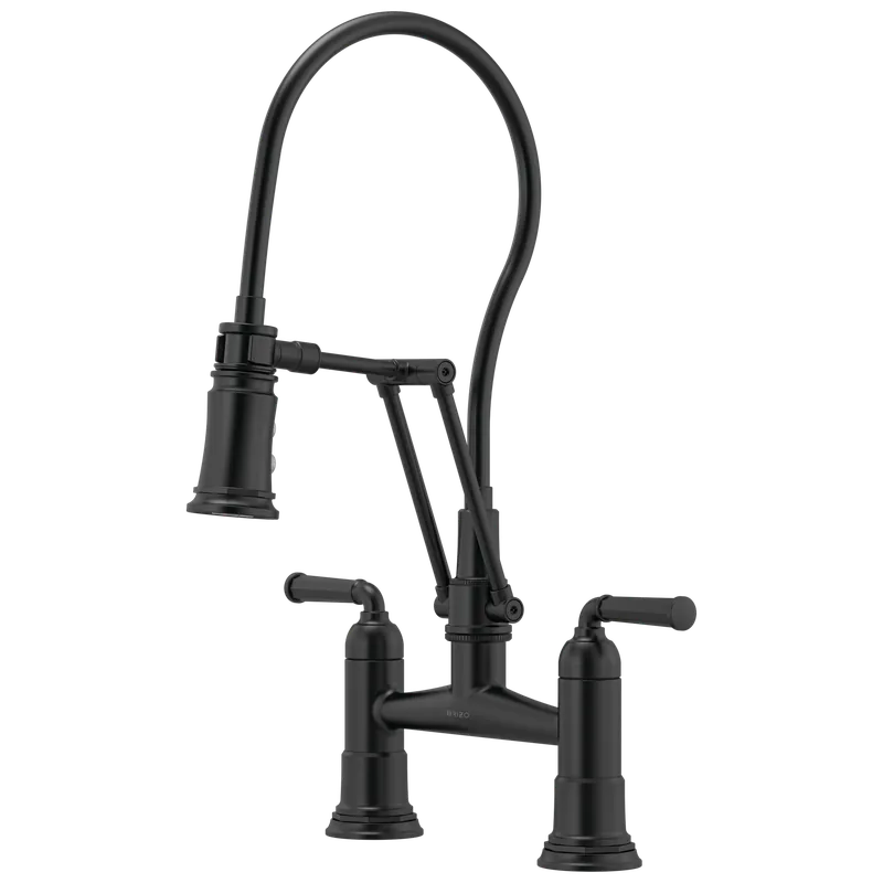 Brizo 62274LF-BL Rook Articulating Bridge Faucet 1.8 GPM
