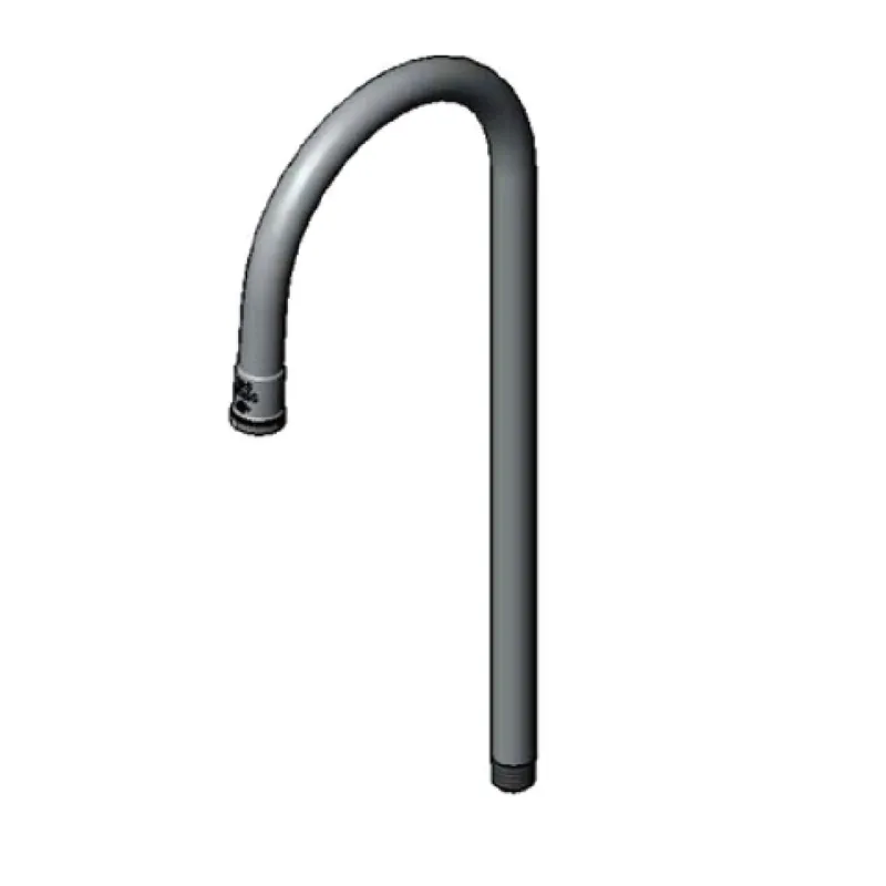 T&S Brass 125X Rigid Gooseneck, 5-1/2 inches Spread, 14-1/2 inches Height, 9-9/16 inches Clearance