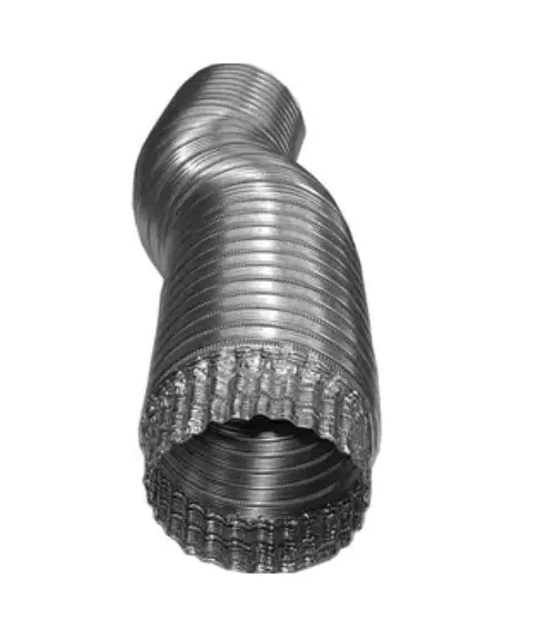 Deflecto A068C/4 Flex Duct with Crimped End 6 inches X 8 feet (4/Pack)